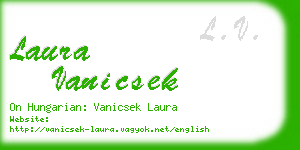 laura vanicsek business card